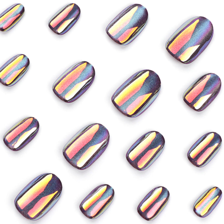 Artful Nail Art with Shimmering Finish Kalsten