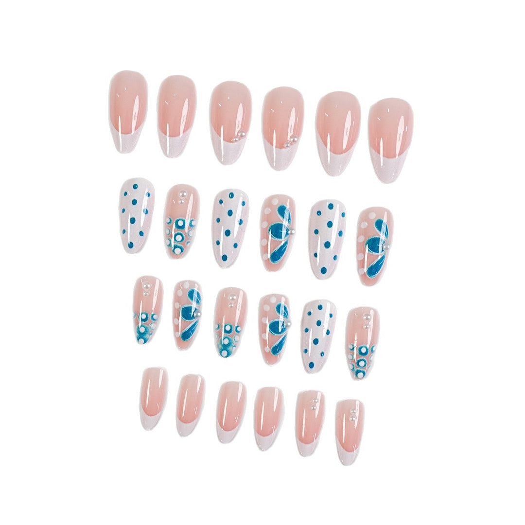 Complete Press-On Nail Art Set with Accessories