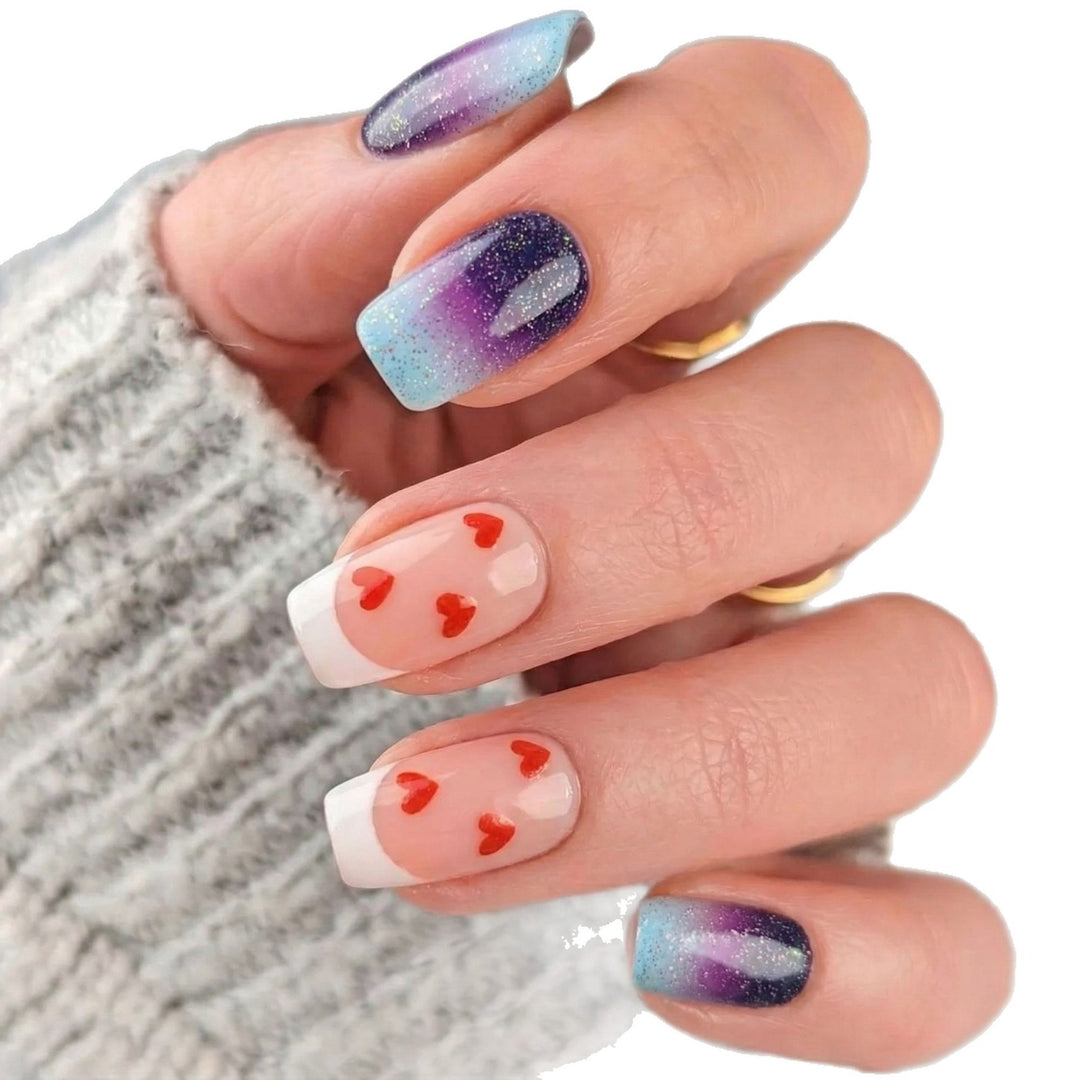 Nail Art Set with Romantic Heart Design Kalsten