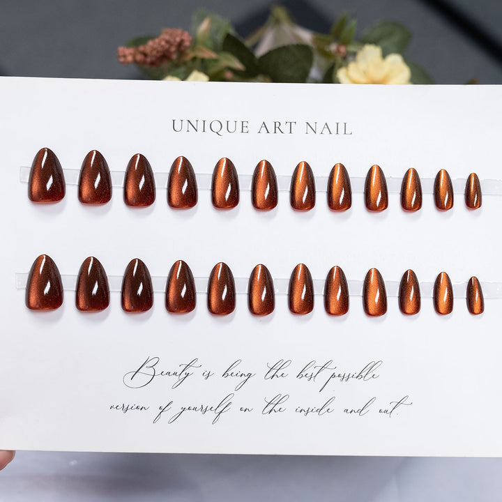 Glossy Press-On Nail Art Set