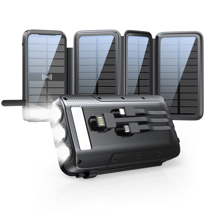 Solar-powered power bank with LED lights Kalsten