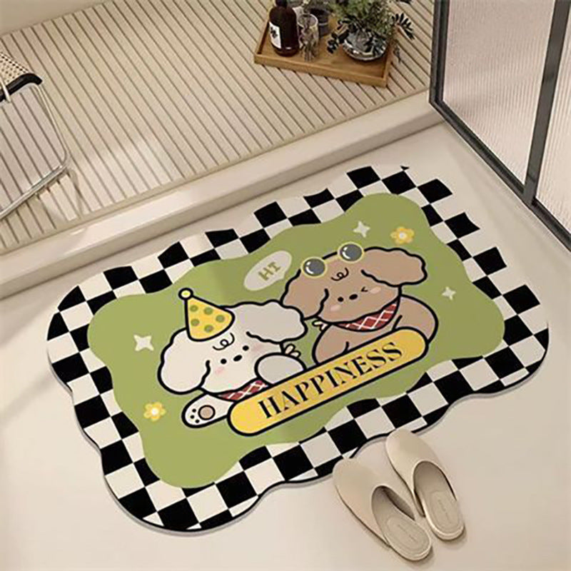 Decorative Cartoon-Themed Bath Mat Kalsten