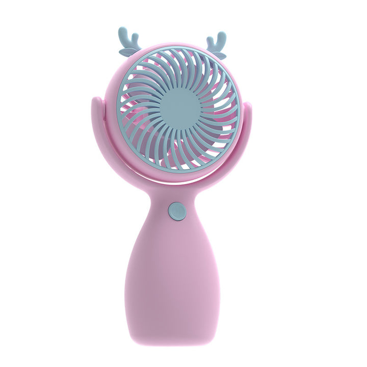 Unisex Portable Mini Hand Fan with Cat Ears and Rechargeable Battery Kalsten