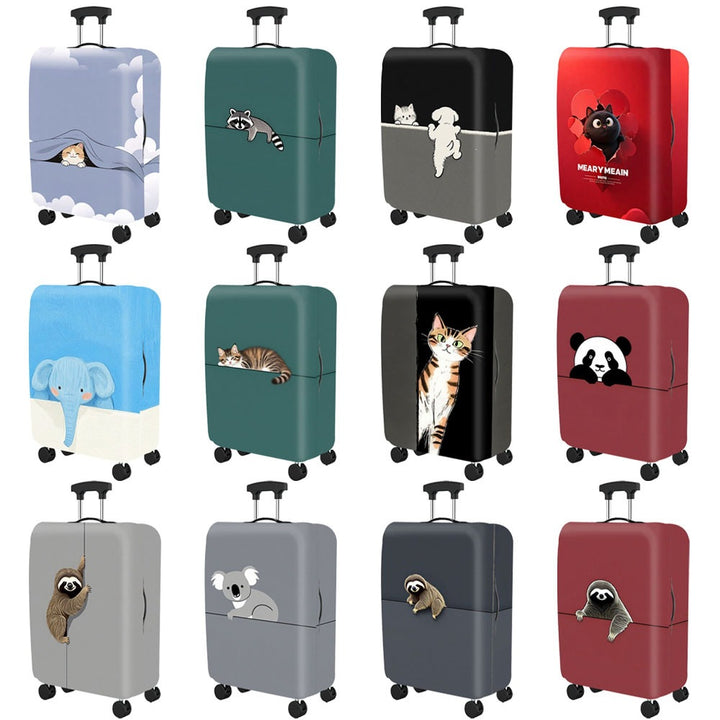 Artistic Cat-Themed Hard Shell Suitcase Kalsten