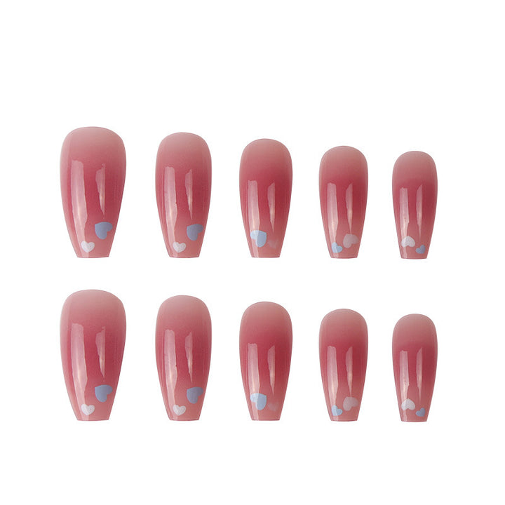 Artistic Heart-Designed Press-On Nails Kalsten