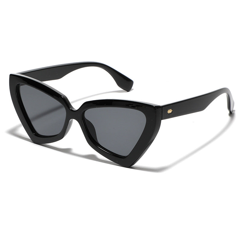 Women's Cat-Eye Sunglasses with Mirrored Lenses and Sturdy Frame Kalsten