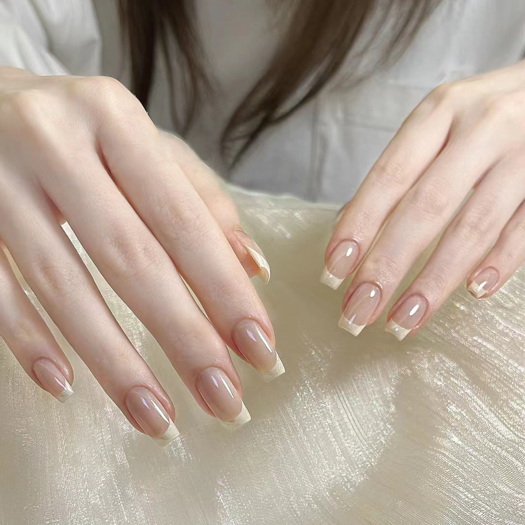 Decorative Press-On Nail Art Set with Cute Bow Accents Kalsten