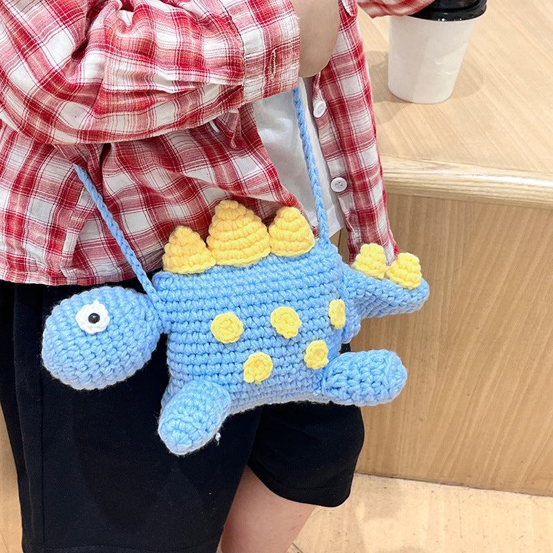 Dinosaur-Themed Crochet Mini Handbag