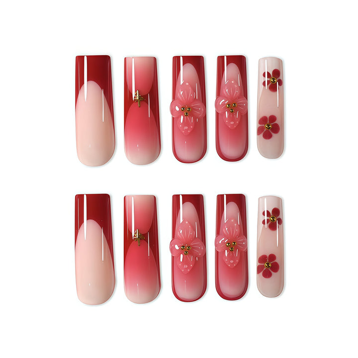 3D Floral Nail Art Enhancements Kalsten