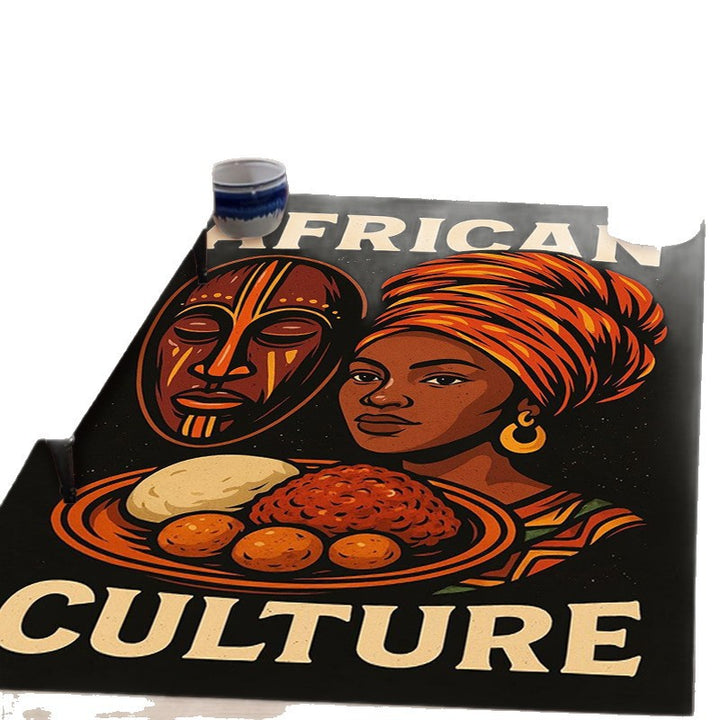 Artistic African Map Area Rug Kalsten