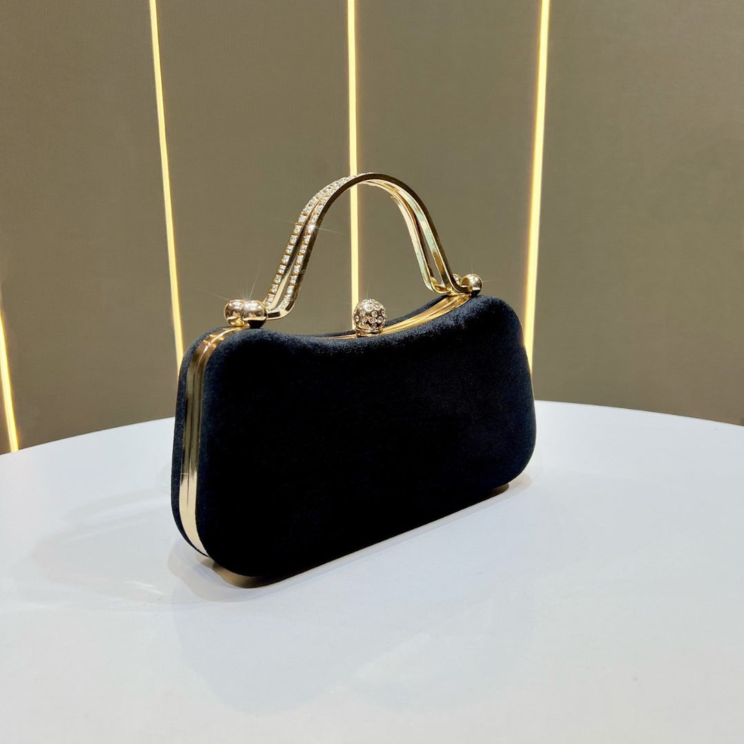 Vintage-Inspired Satin Evening Handbag