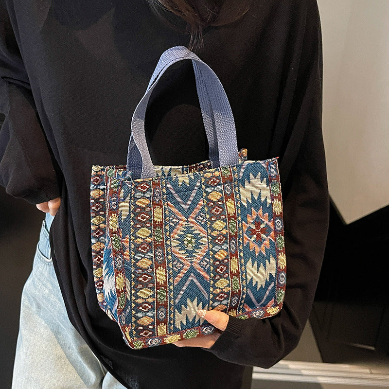 Ethnic Patterned Tote Bag