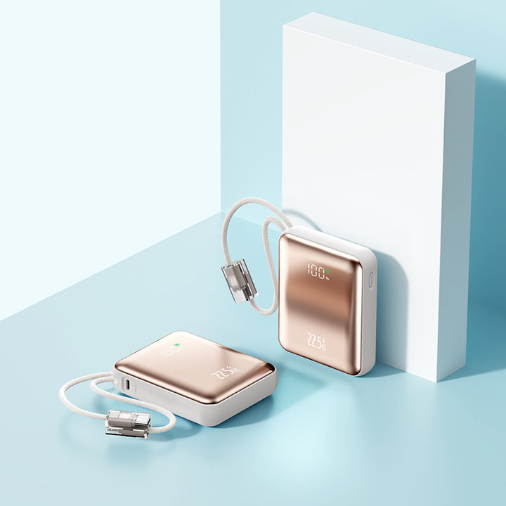 Portable power bank with integrated LED digital display and real-time charging status indicator Kalsten