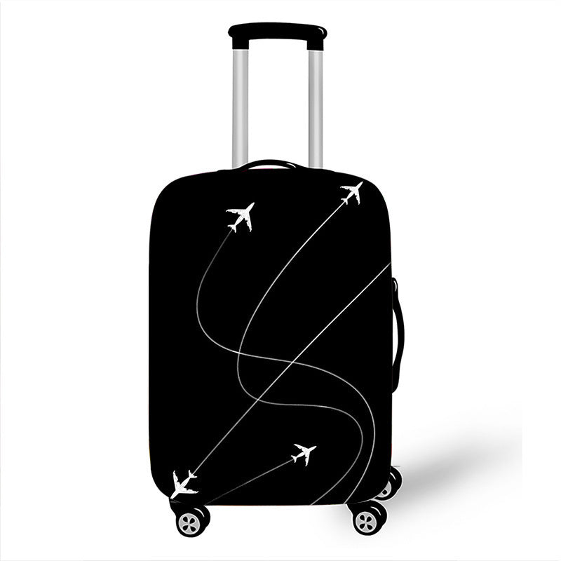 Men's hard-shell suitcase with exclusive airplane design Kalsten