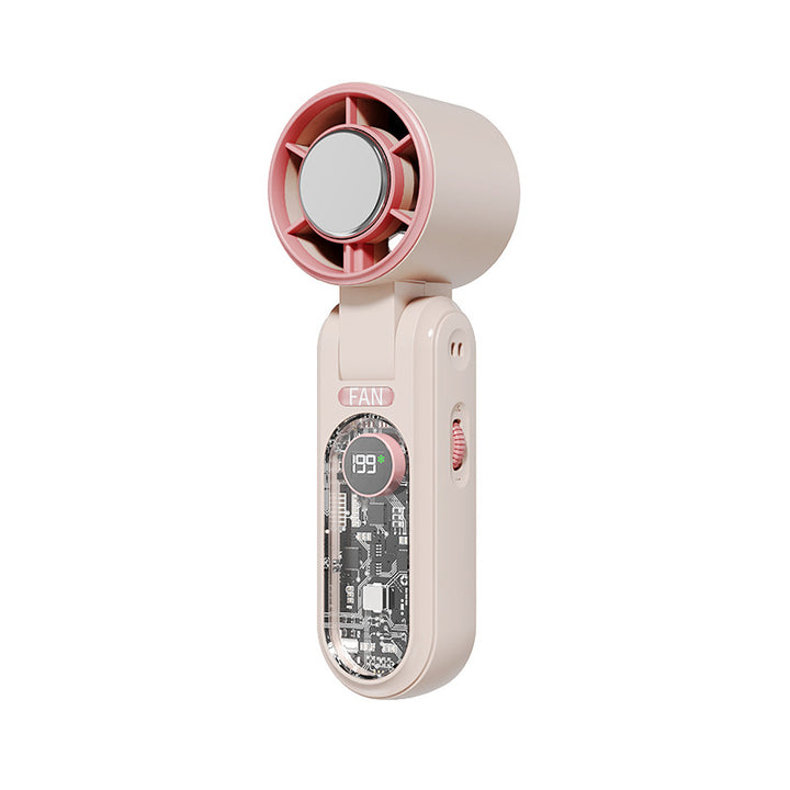 Women's Portable Mini Air Fan with Digital Temperature Display Kalsten