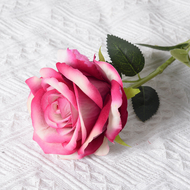 Realistic Silk Rose Decoration