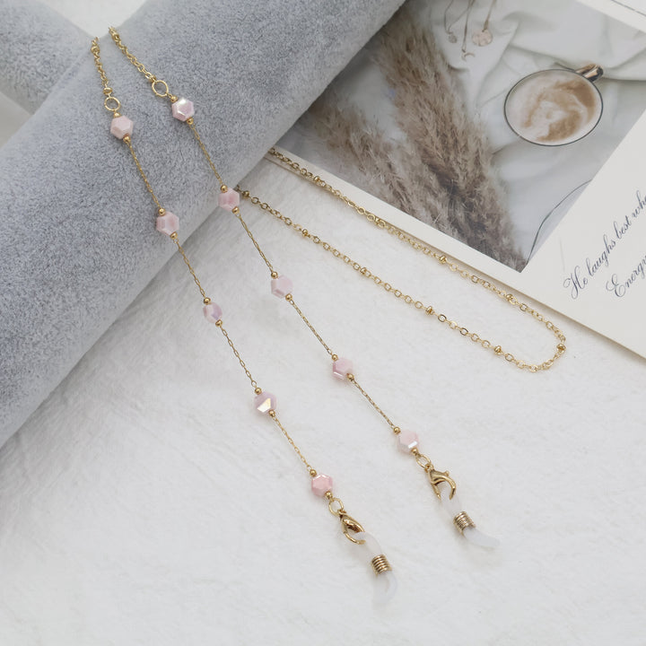 Elegant Gold Chain Necklace with Gemstones Kalsten