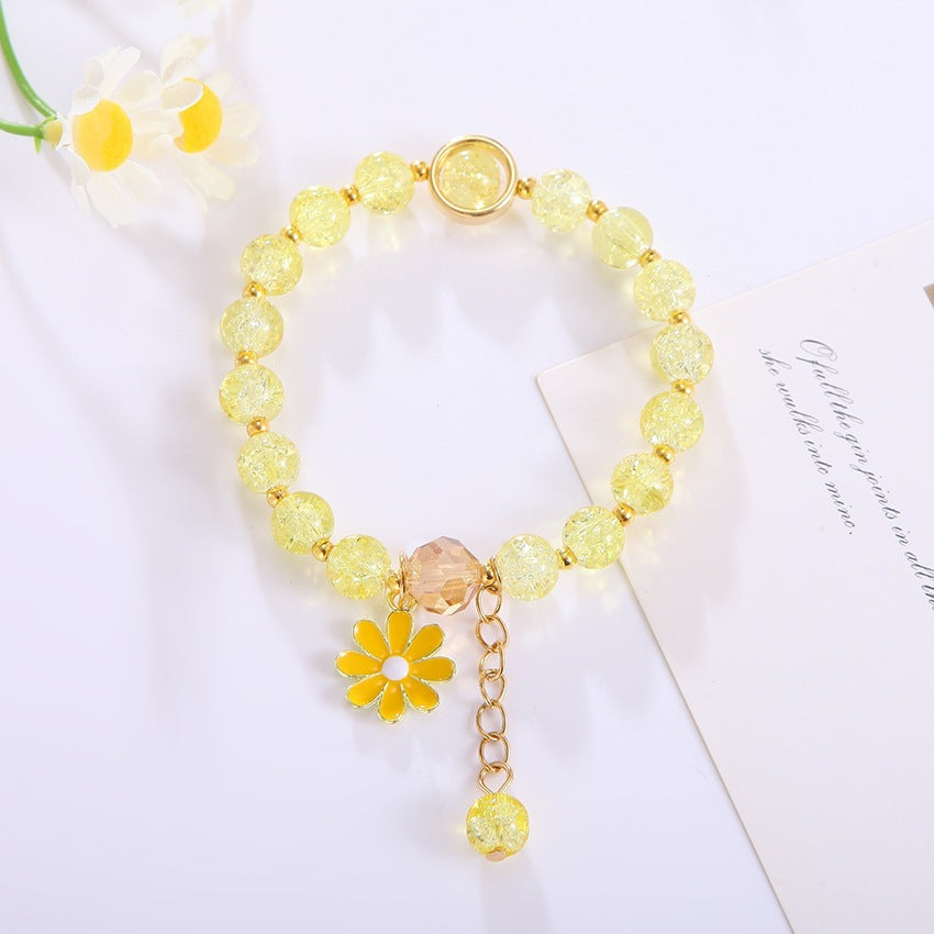 Elegant bracelet with flower pendant Kalsten