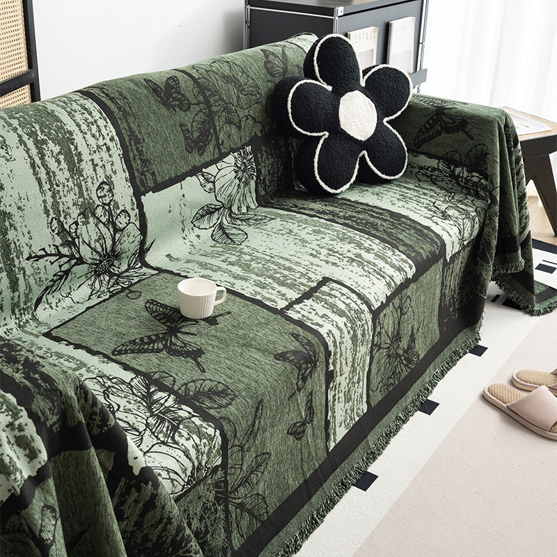 Cozy Floral Pattern Throw Blanket