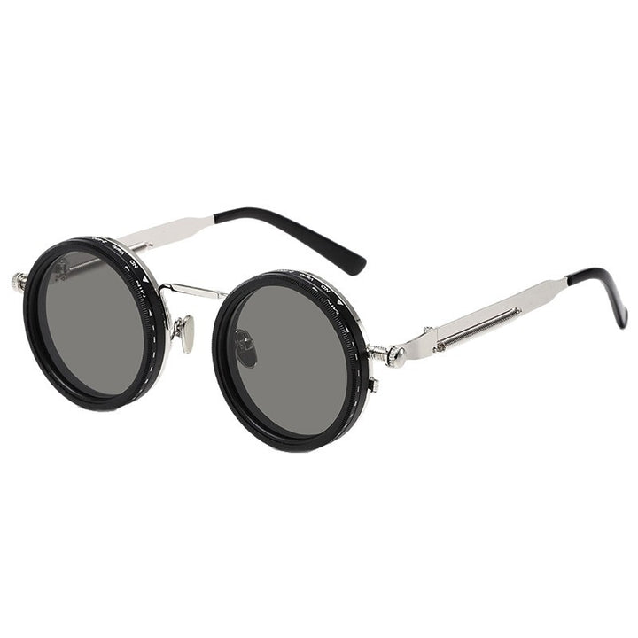 Ladies vintage inspired round sunglasses with unique frame Kalsten