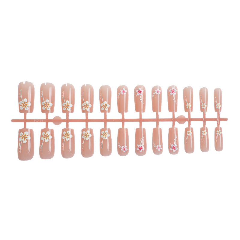 Artistic Floral Press-On Nail Art Set Kalsten