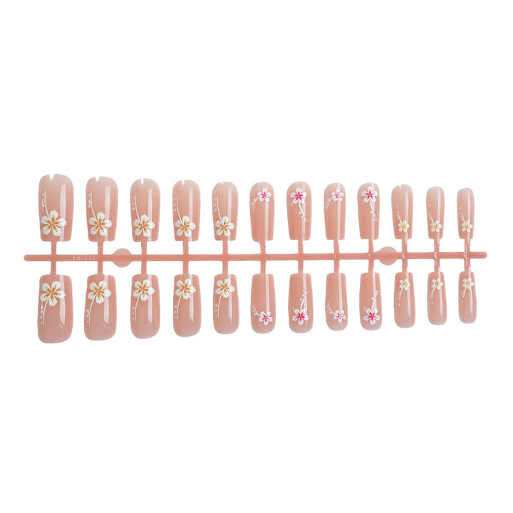 Artistic Floral Press-On Nail Art Set Kalsten