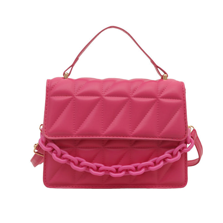 Quilted Mini Satchel Handbag Kalsten