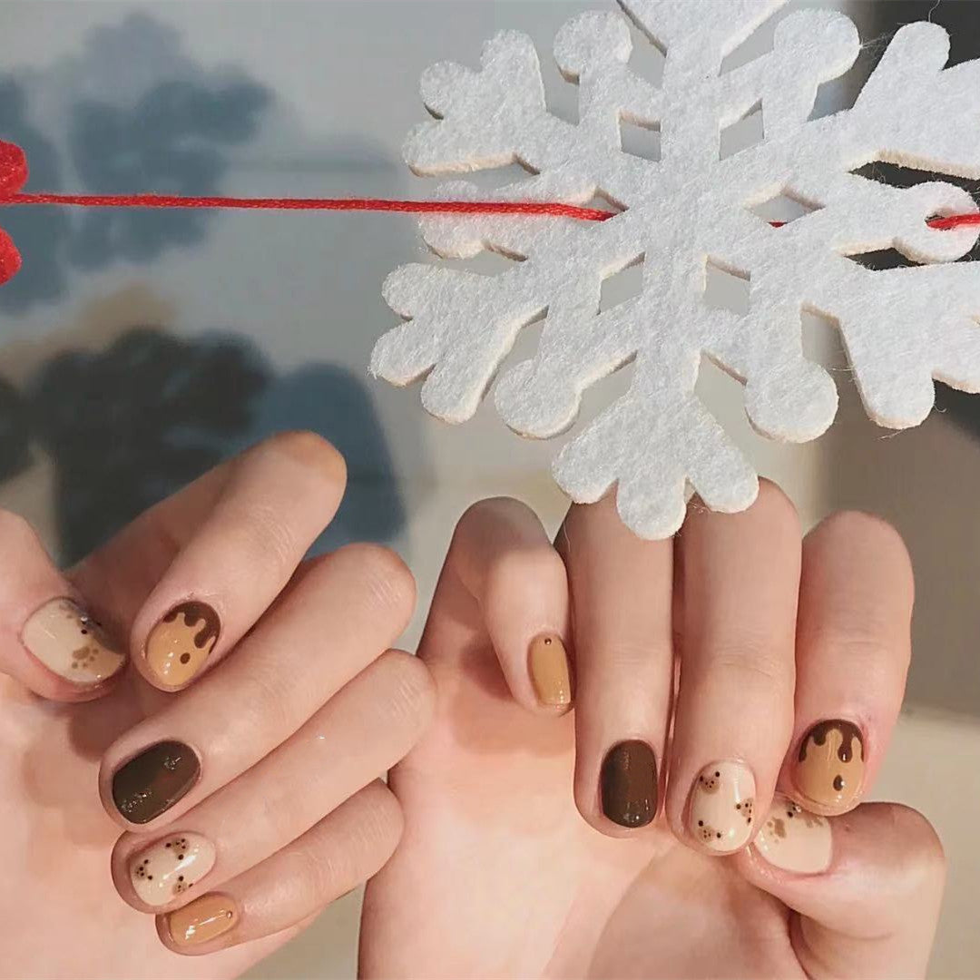 Cute Cartoon-Themed Press-On Nail Set
