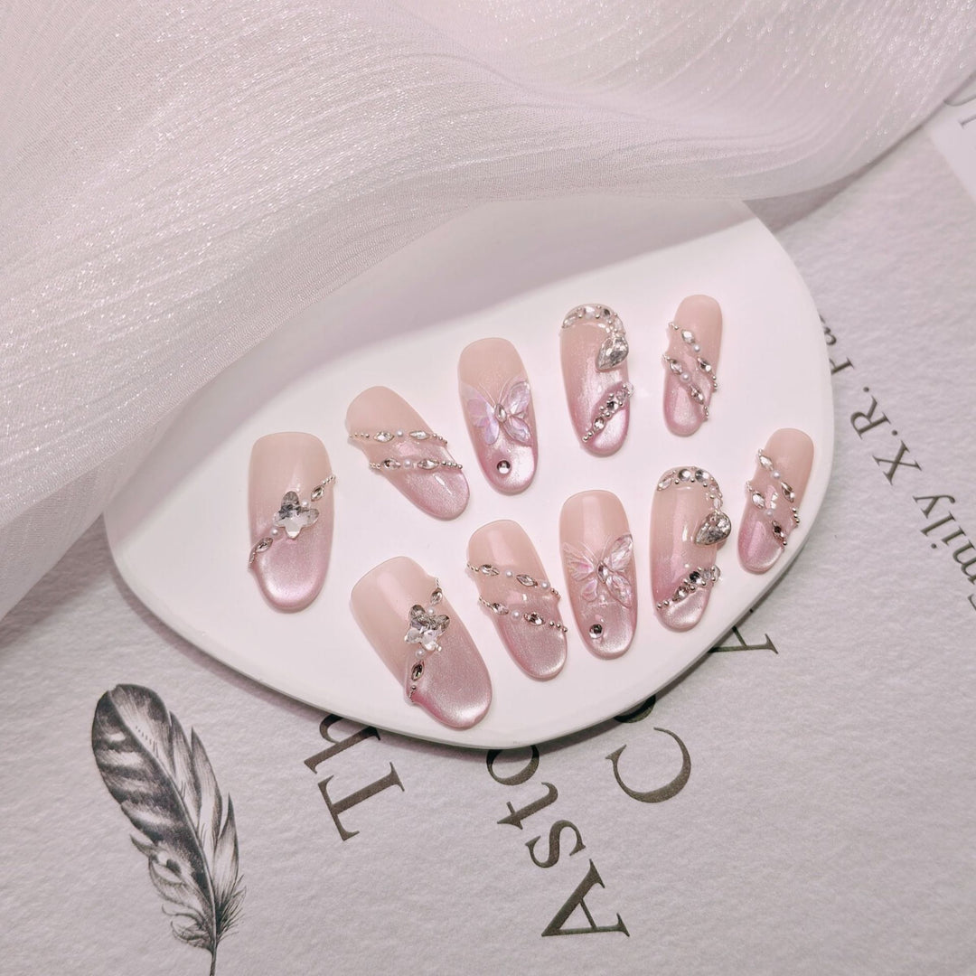 Elegant French Tip Press-On Nails Kalsten