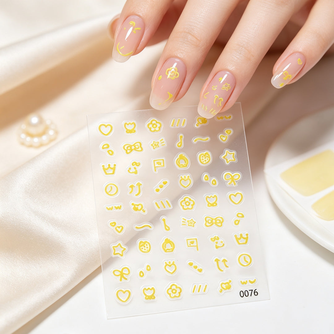 Decorative Nail Art Sticker Sheet