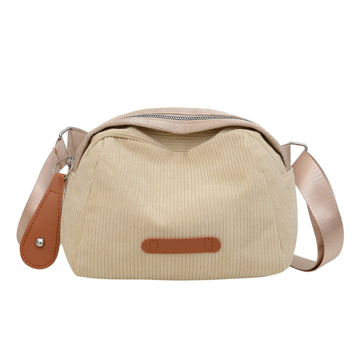 Casual Corduroy Crossbody Bag
