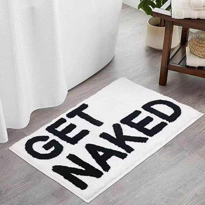 Playful Text Bath Mat Kalsten