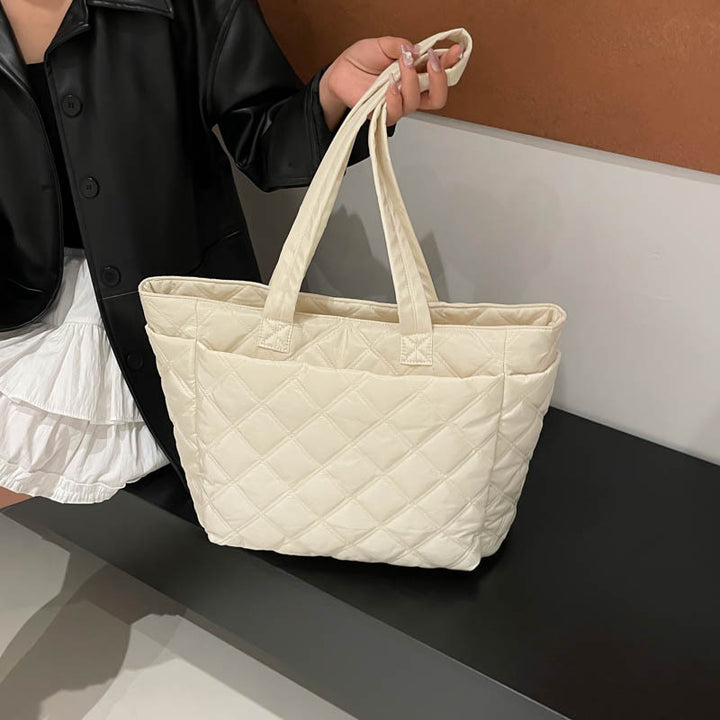 Insulated Quilted Tote Bag