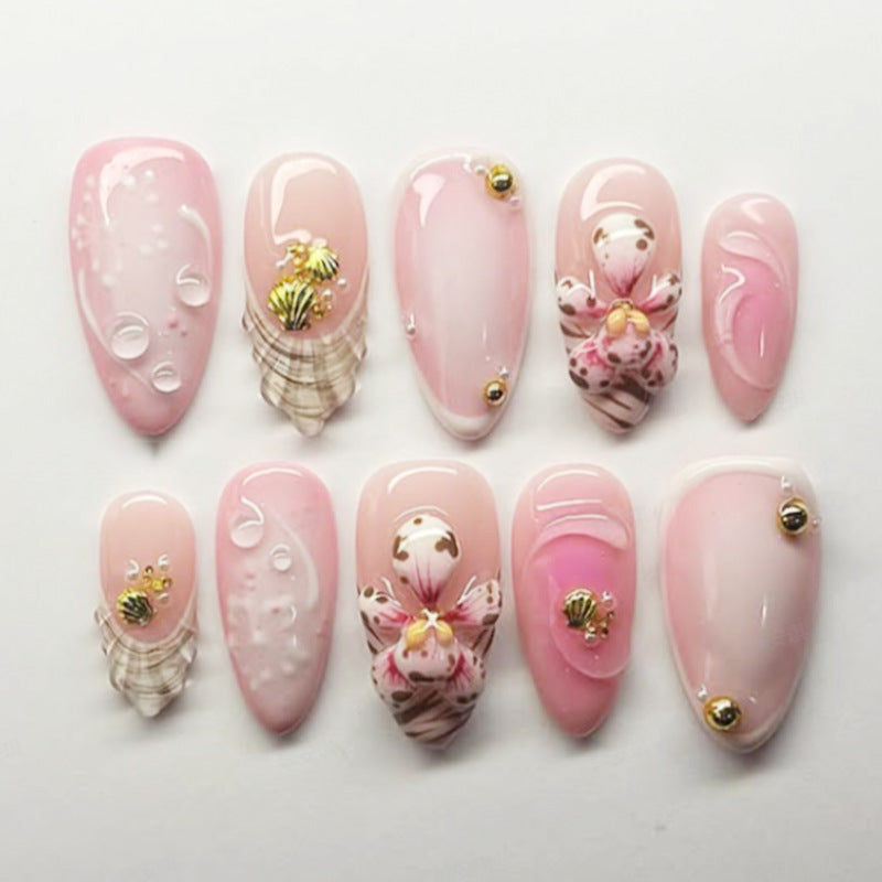 Creative Floral Press-On Nail Set kalsten