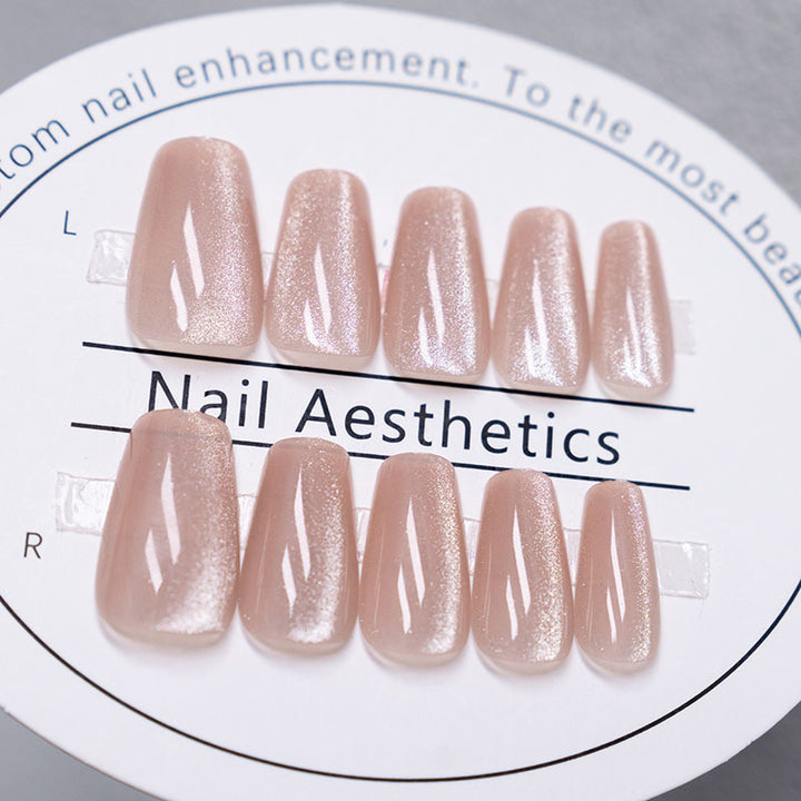 Glossy Press-On Nail Enhancements