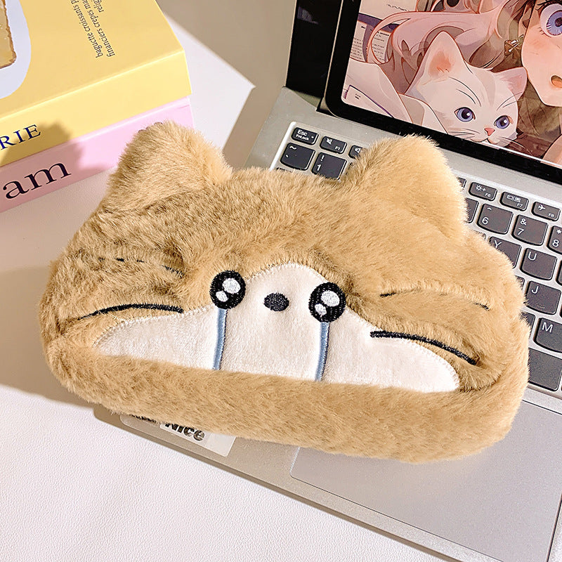 Plush pillow with cat motif Kalsten