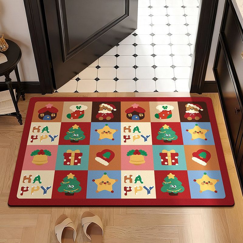 Playful Festive Themed Doormat Kalsten