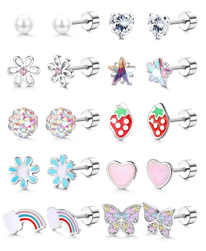 Gemstone Stud Earring Set Kalsten