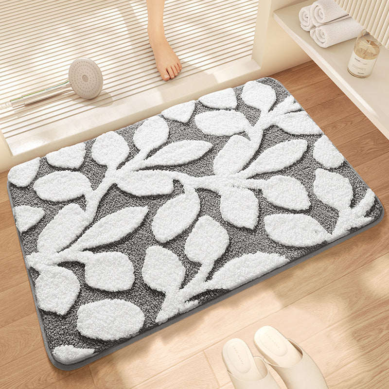 Textured Stone Pattern Bathroom Mat Kalsten