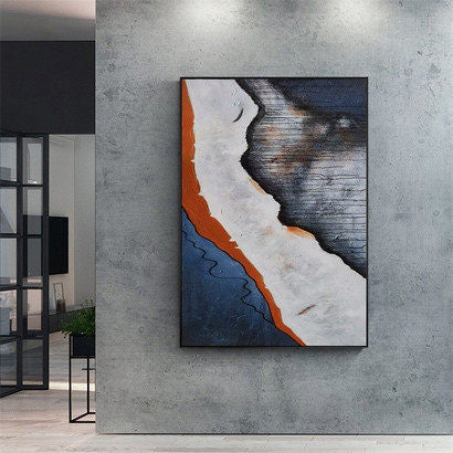 Abstract Textured Wall Art for Interiors