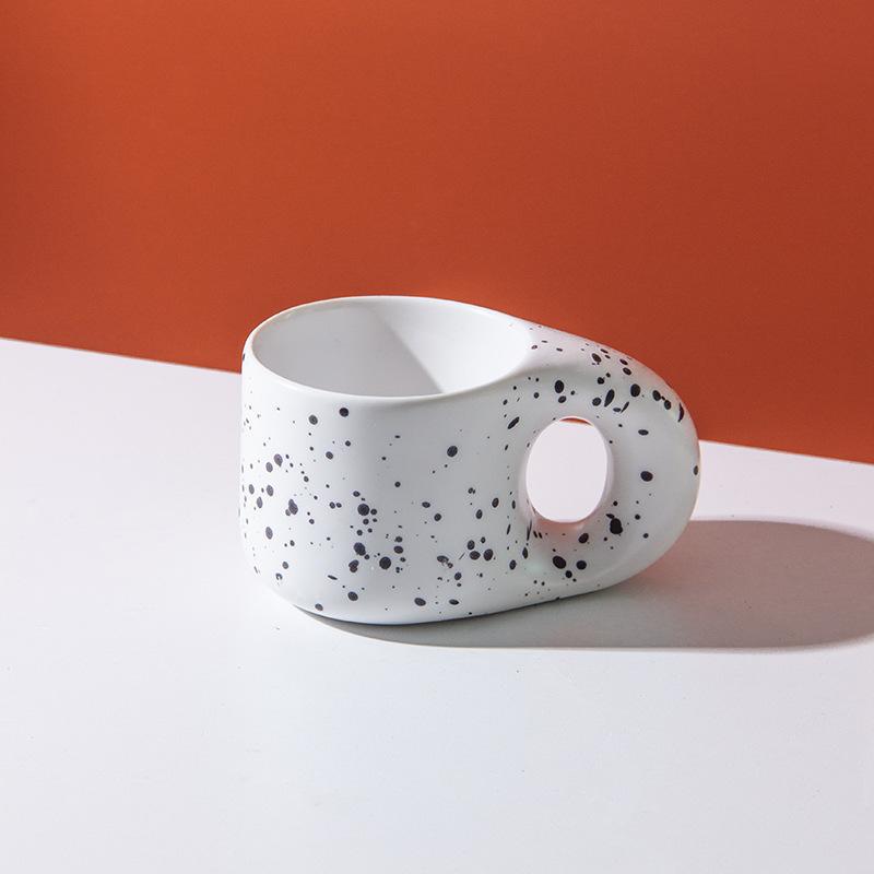 Elegant Curved Ceramic Serving Plate