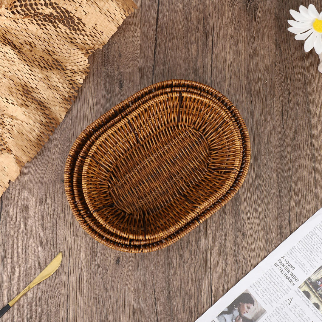 Natural Woven Serving Tray Kalsten