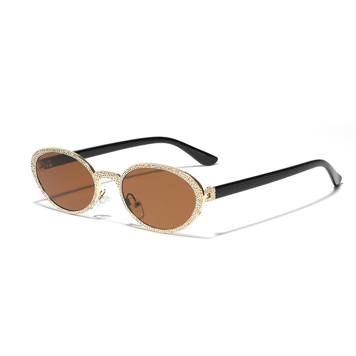 Women Glamorous Sunglasses with Sparkling Frame Decoration Kalsten