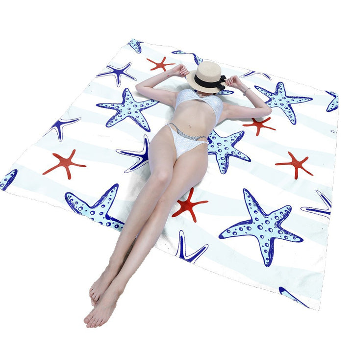 Beach blanket with sweet turtle motif Kalsten