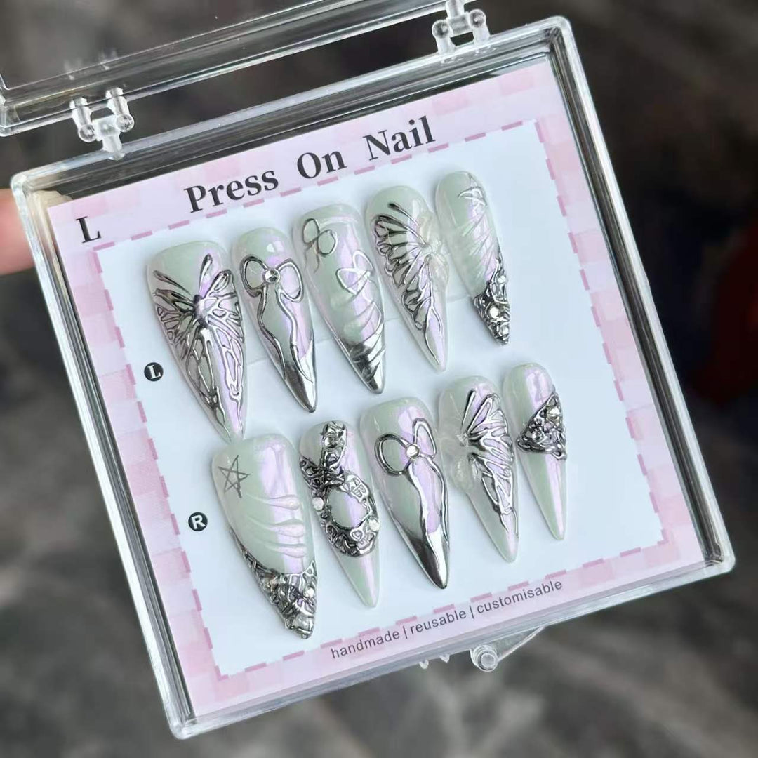 Artistic Gothic Press-On Nail Set