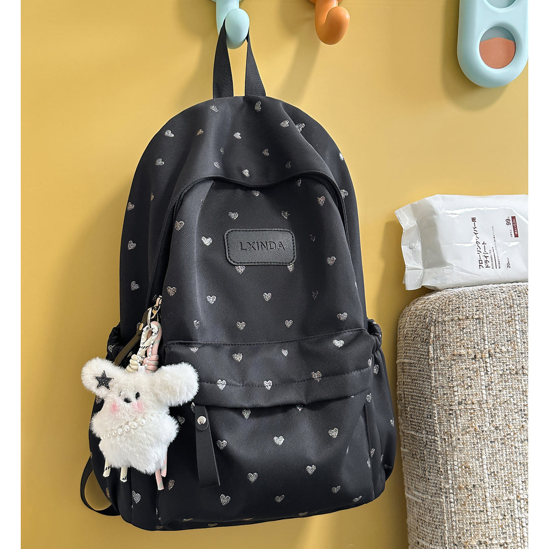 Fun Heart-Print Backpack Kalsten
