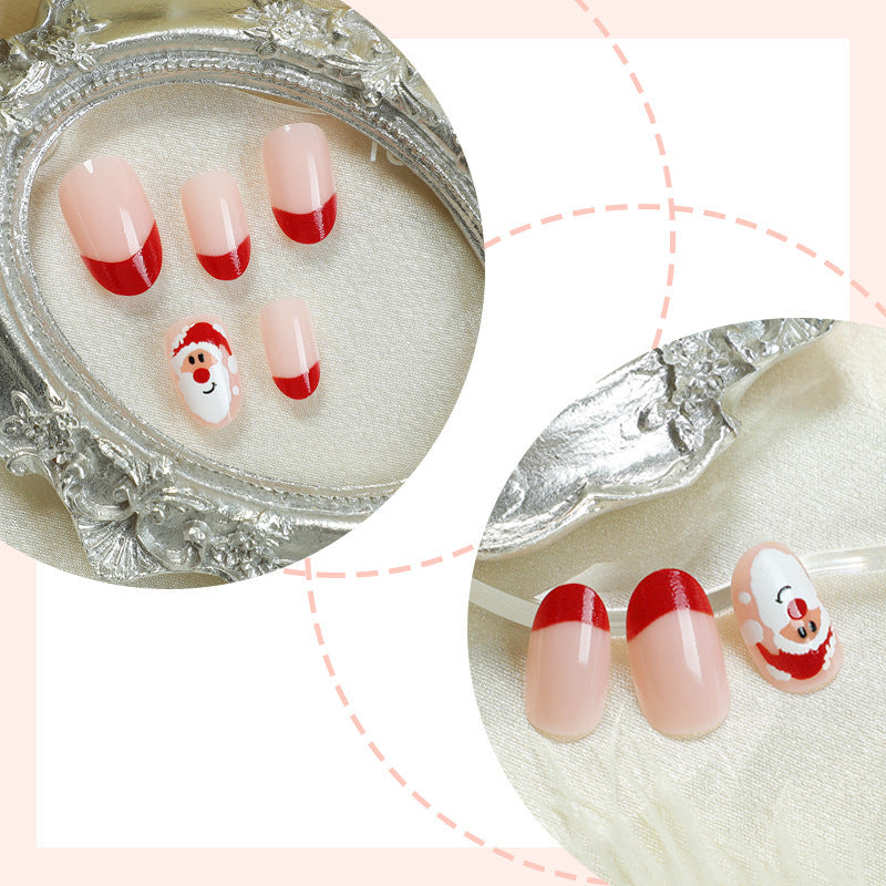 Christmas art nail set with festive designs Kalsten