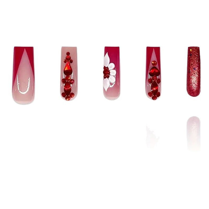 Decorative Rhinestone Press-On Nail Art Kalsten