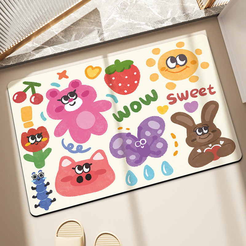 Playful Cartoon-Themed Area Rug
