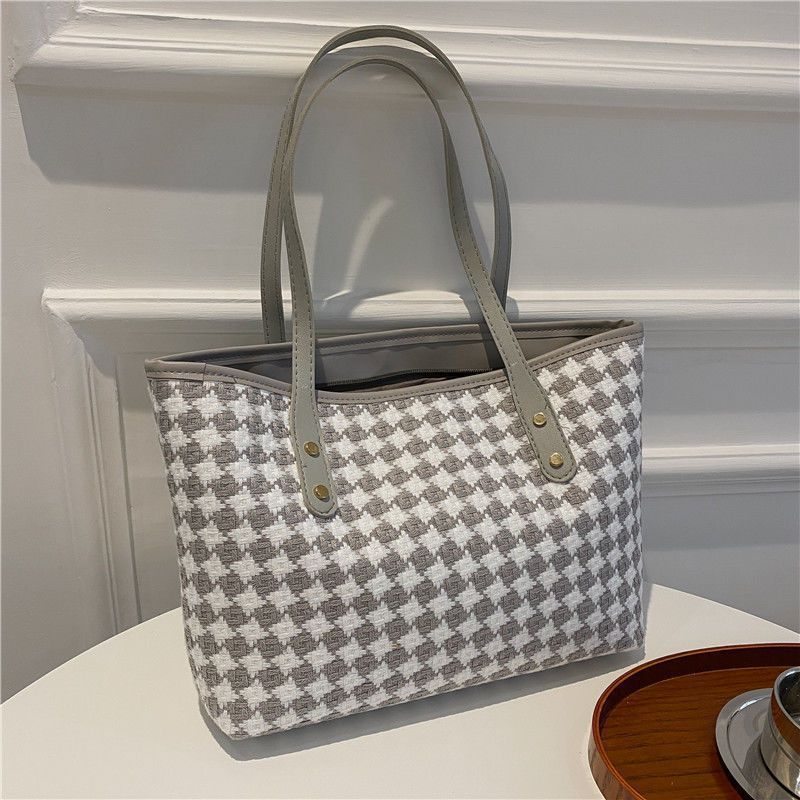 Woven Pattern Beach Tote Bag Kalsten